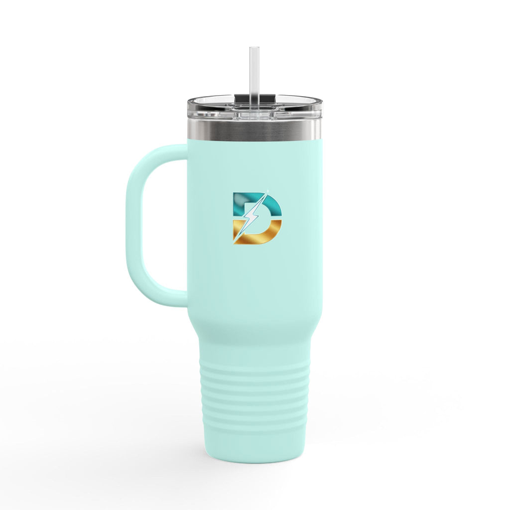 40oz Insulated Travel Mug with Bold Logo — Large Stainless Steel Tumbler Printify