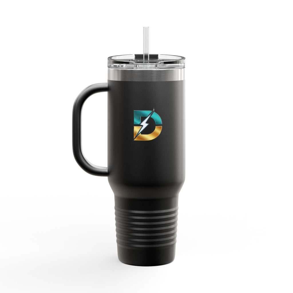 40oz Insulated Travel Mug with Bold Logo — Large Stainless Steel Tumbler Printify