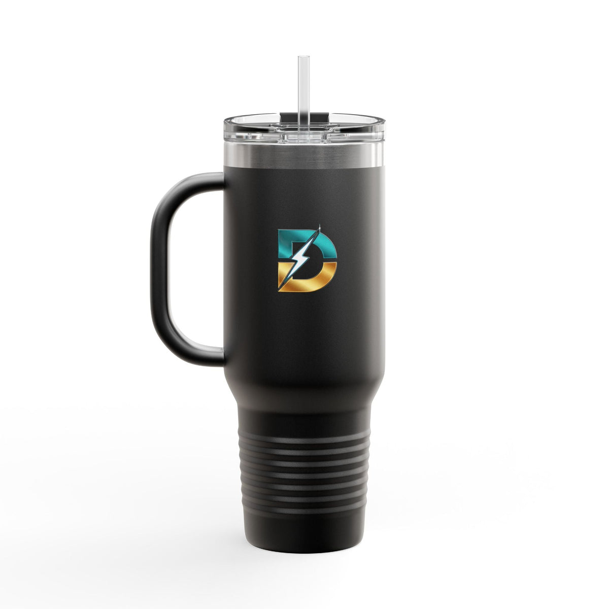 40oz Insulated Travel Mug with Bold Logo — Large Stainless Steel Tumbler Printify