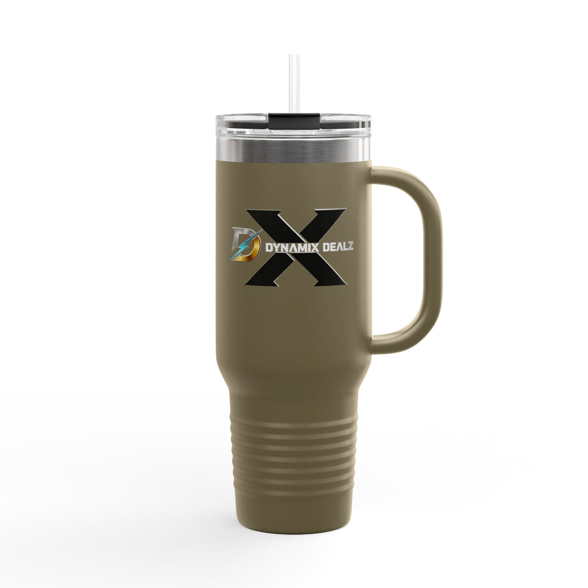 40oz Insulated Travel Mug with Bold Logo — Large Stainless Steel Tumbler Printify