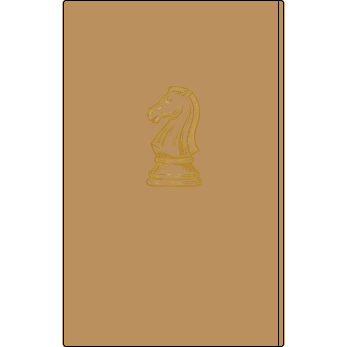 Engraved Vegan Leather Journal — 'This Ain't Checkers, It's Chess' Knight Notebook for Chess Players Printify