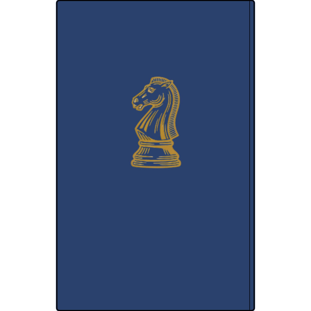 Engraved Vegan Leather Journal — 'This Ain't Checkers, It's Chess' Knight Notebook for Chess Players Printify