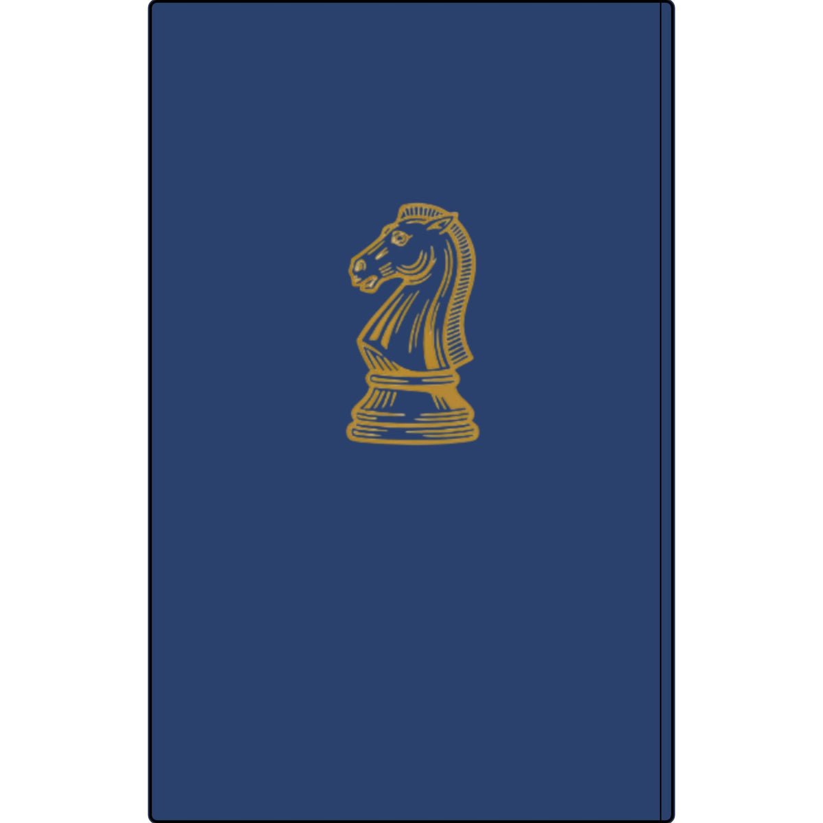 Engraved Vegan Leather Journal — 'This Ain't Checkers, It's Chess' Knight Notebook for Chess Players Printify