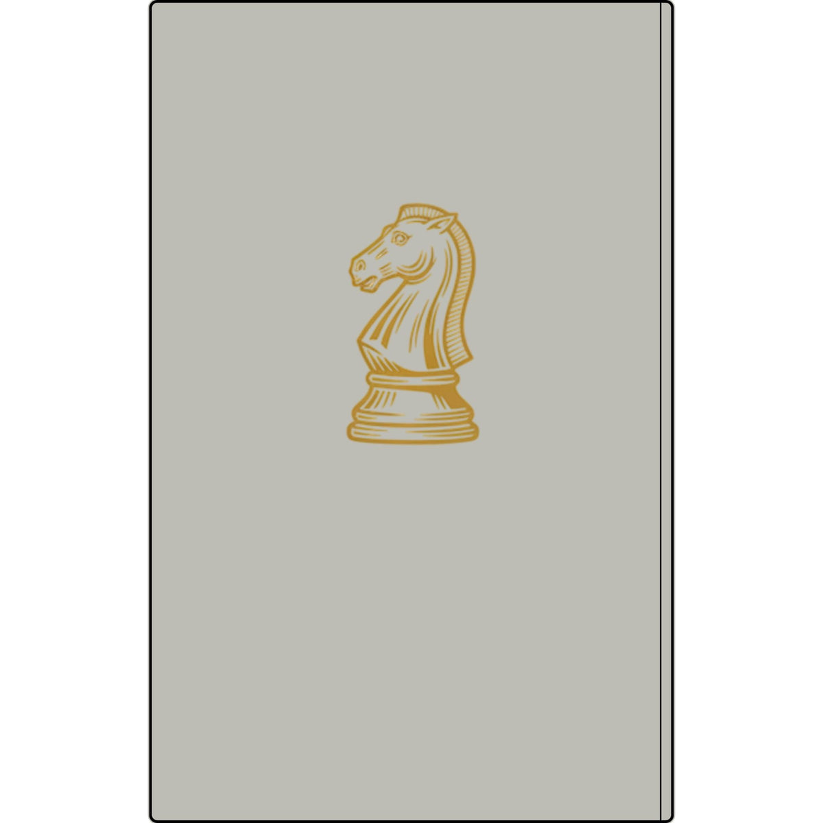 Engraved Vegan Leather Journal — 'This Ain't Checkers, It's Chess' Knight Notebook for Chess Players Printify