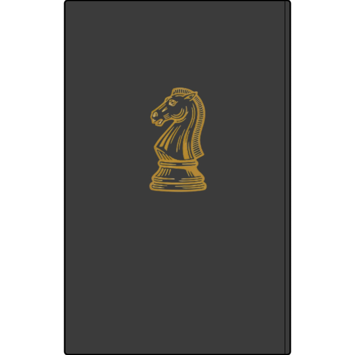 Engraved Vegan Leather Journal — 'This Ain't Checkers, It's Chess' Knight Notebook for Chess Players Printify