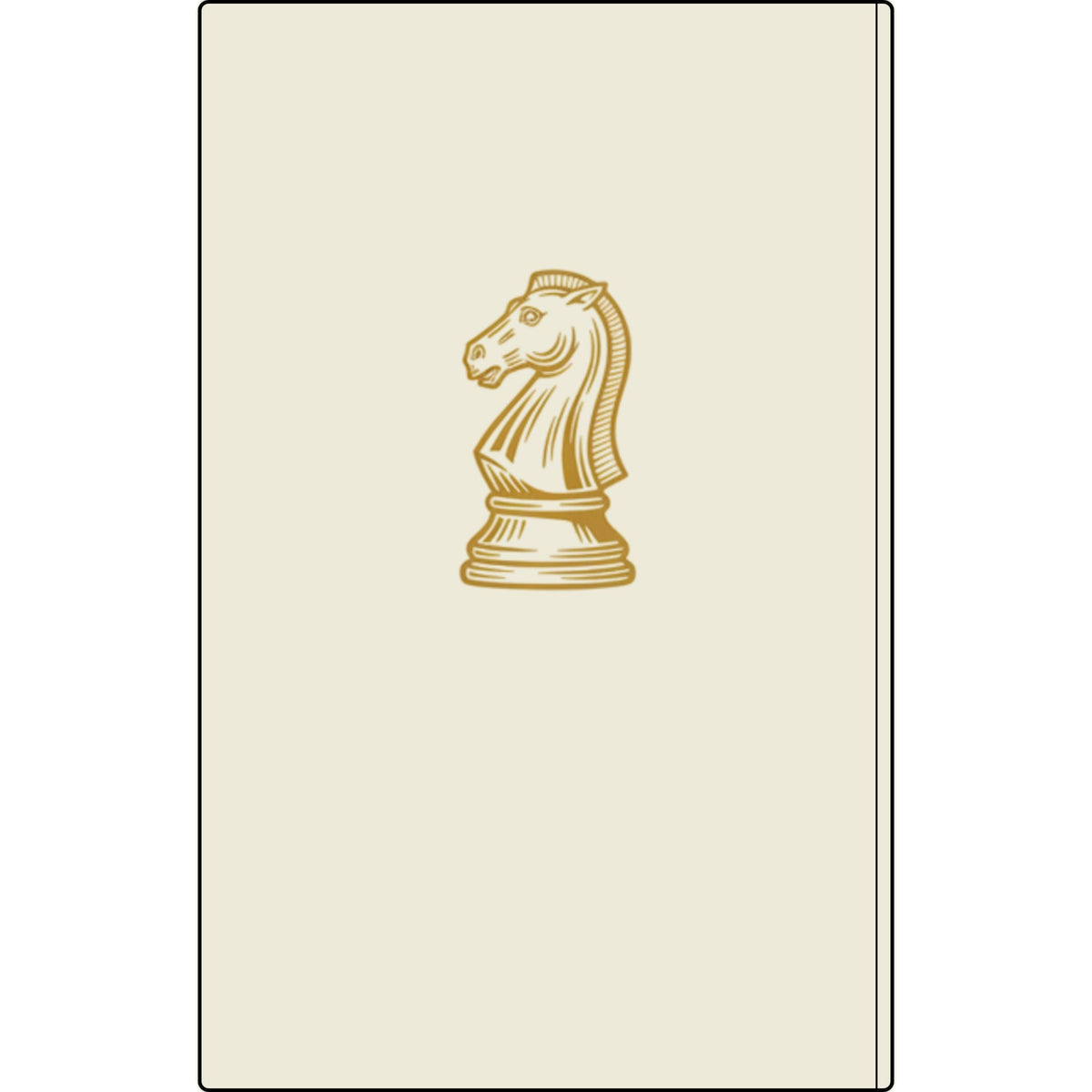 Engraved Vegan Leather Journal — 'This Ain't Checkers, It's Chess' Knight Notebook for Chess Players Printify