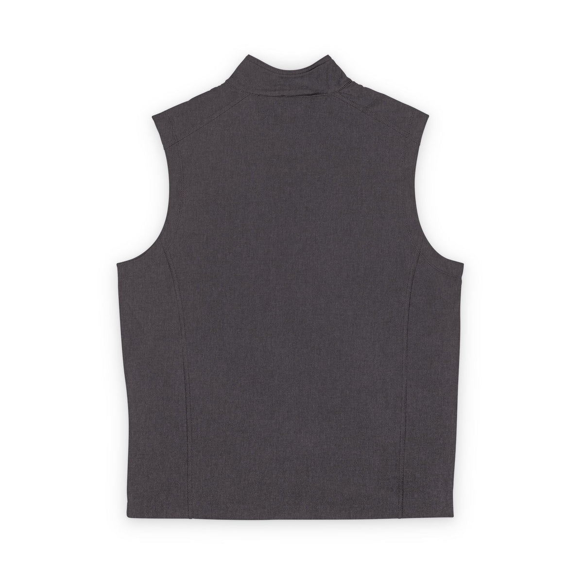 Men's Black Soft Shell Vest with White Floral Emblem — Lightweight Zip-Up Outerwear Printify