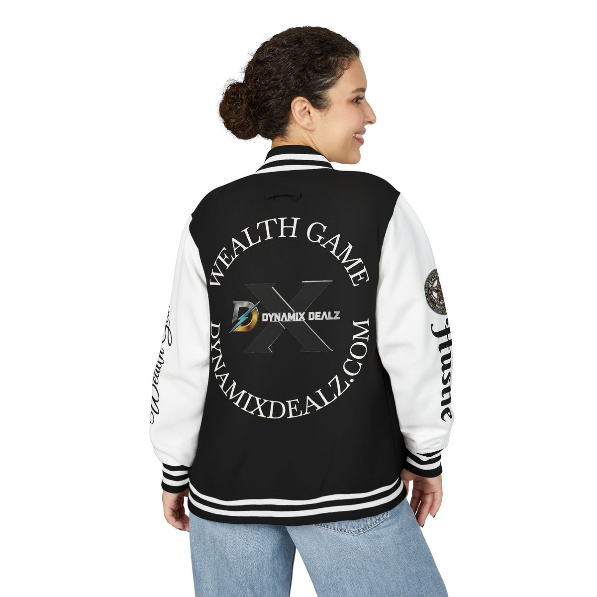 Letterman Jacket — 'Wealth Game' Logo Varsity Jacket (DynamixDealz) Printify