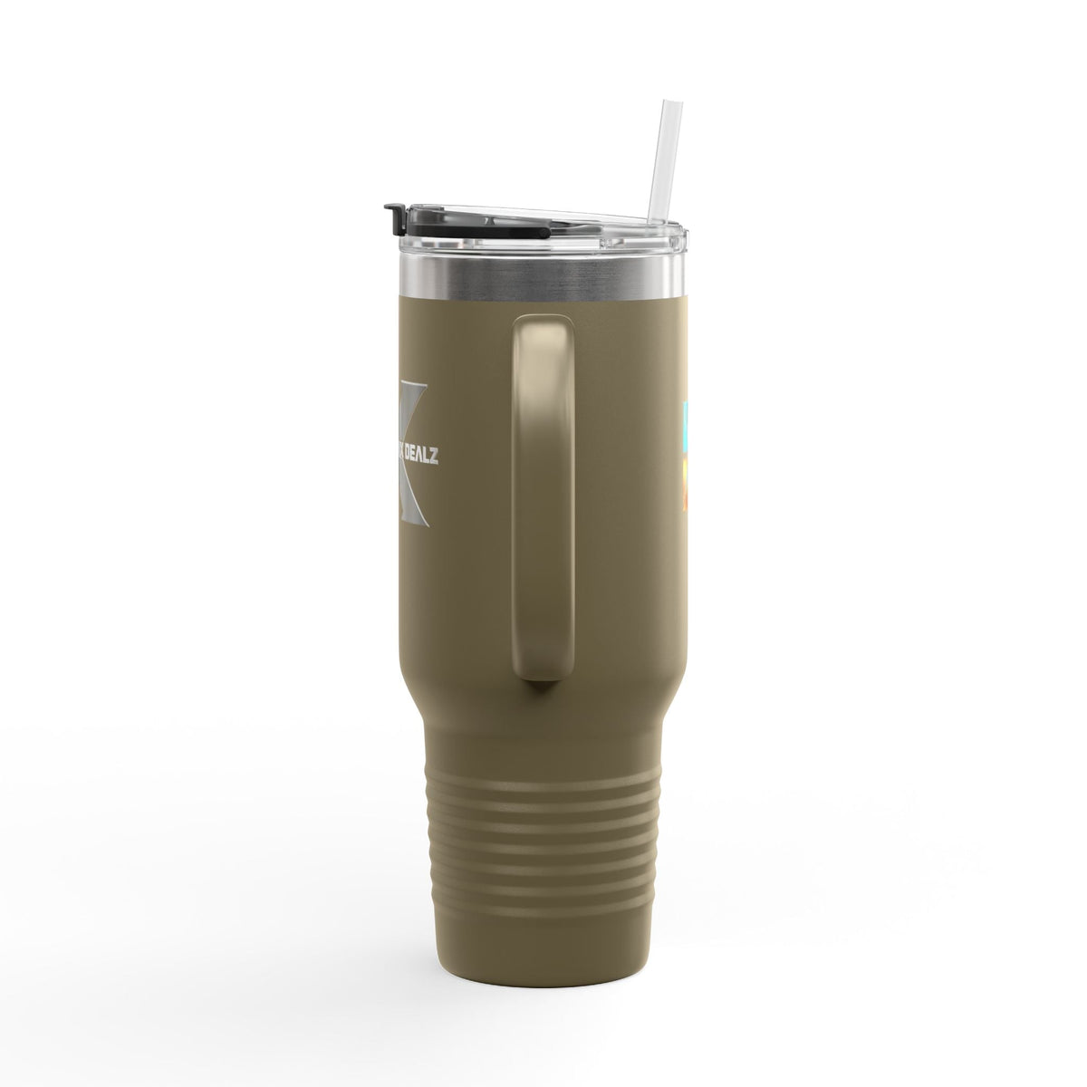 40oz Insulated Travel Mug with Bold Logo — Large Stainless Steel Tumbler Printify