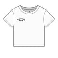 Women's Micro Rib Baby Tee — Minimal 'Top Tier' Chest Logo Crop Tee