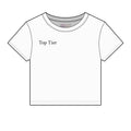 Top Tier Women’s Micro Rib Baby Tee — Cropped Ribbed Casual Tee Printify