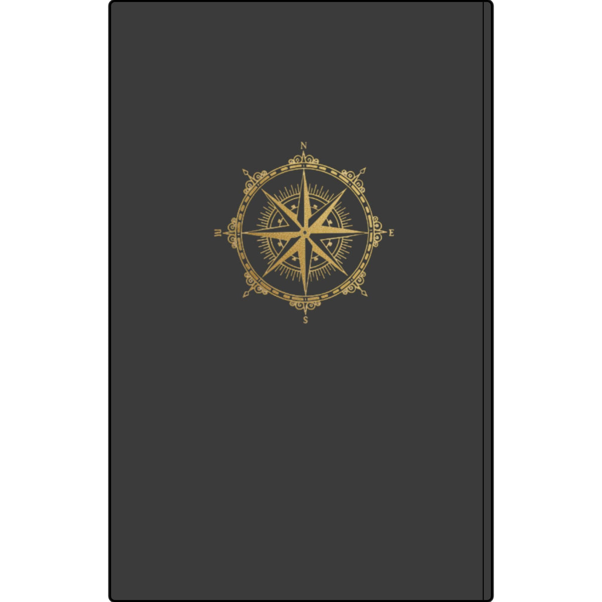 Vegan Leather Journal — 'The Wealth Game' Compass Engraved Notebook Printify