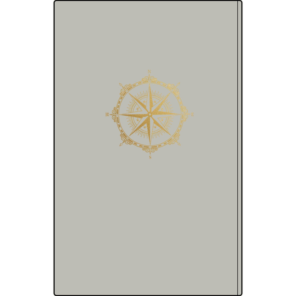 Vegan Leather Journal — 'The Wealth Game' Compass Engraved Notebook Printify