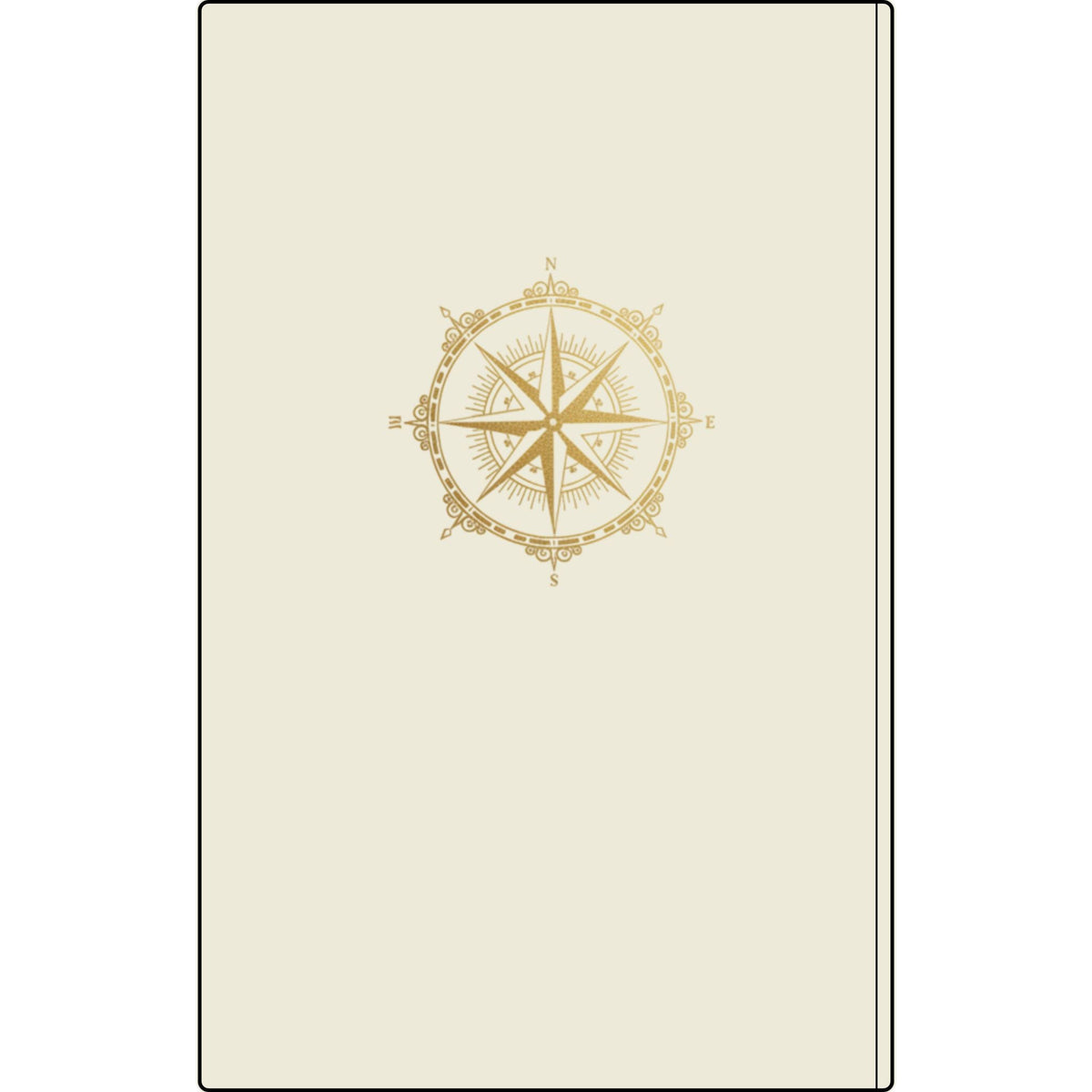 Vegan Leather Journal — 'The Wealth Game' Compass Engraved Notebook Printify