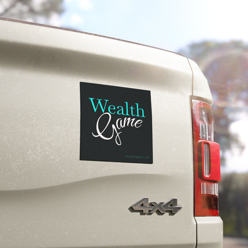 Car Magnet — "Wealth Game" Money-Mindset Vinyl Magnet
