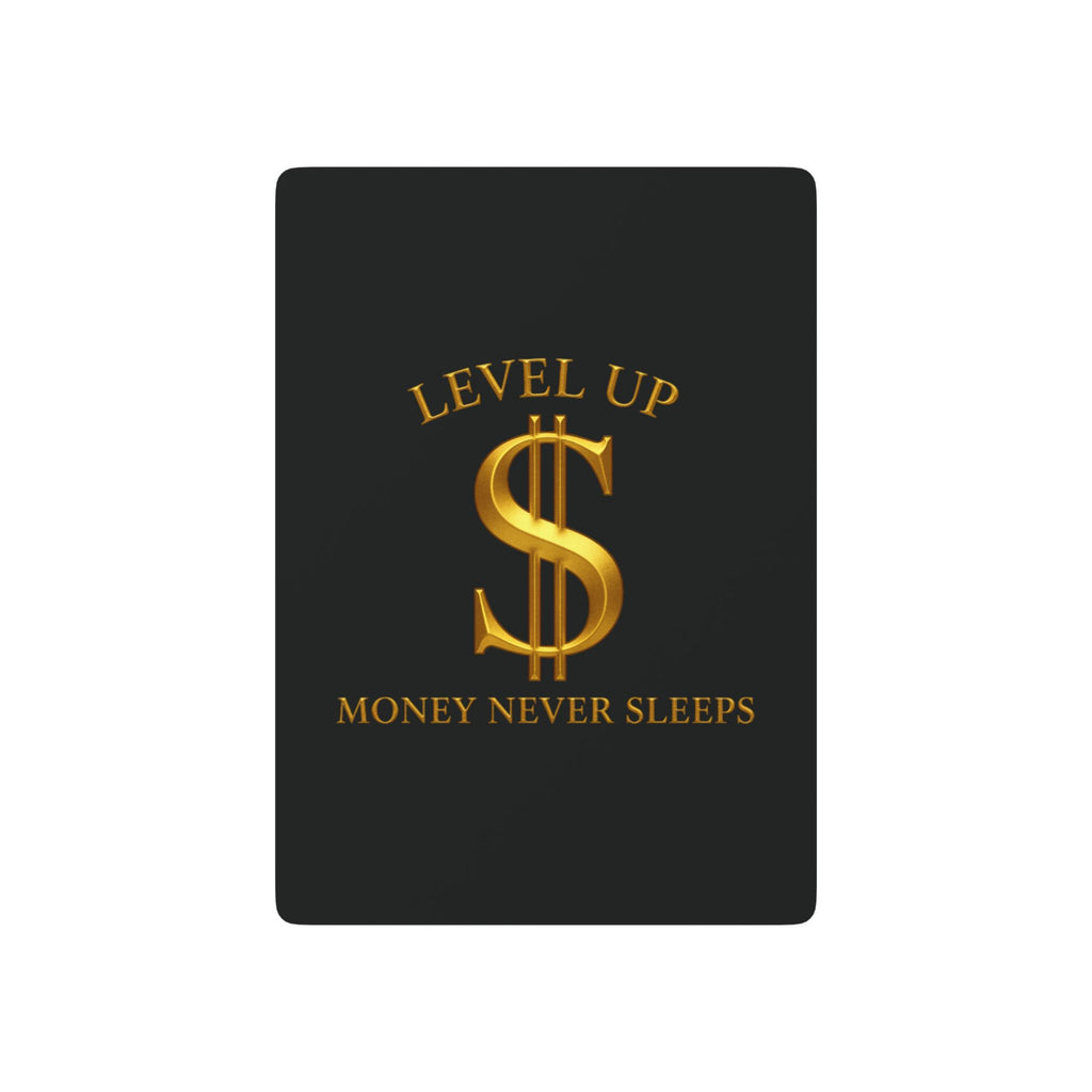 Poker Playing Cards - 'Level Up / Money Never Sleeps' Designer Deck