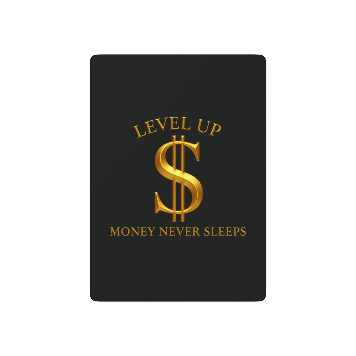 Poker Playing Cards - 'Level Up / Money Never Sleeps' Designer Deck