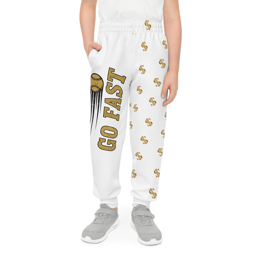 Youth Joggers — "Go Fast" Baseball Graphic Jogger Pants