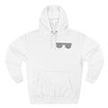 Hoodie — Monochrome Distressed Sunglasses Graphic Pullover Printify