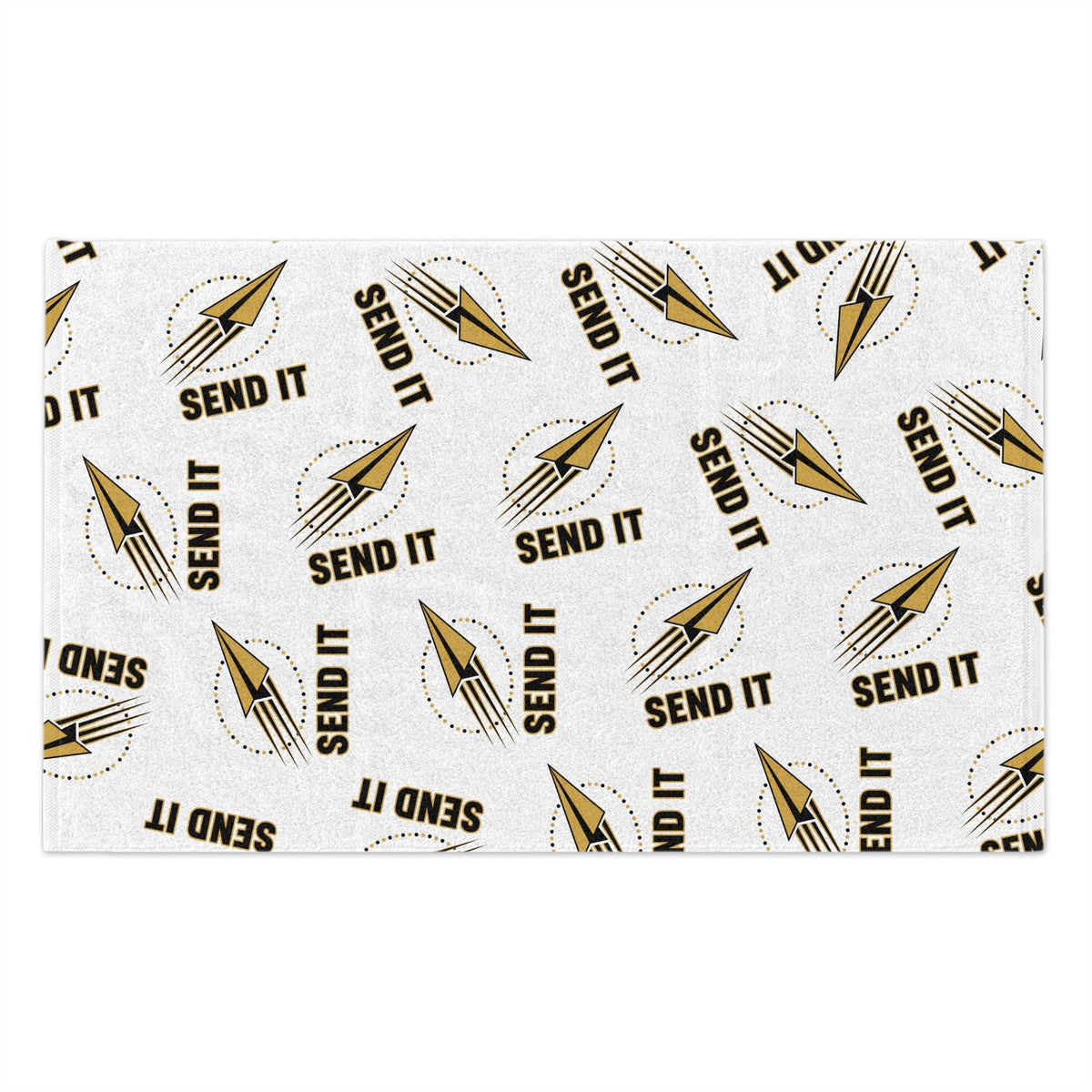 Rally Towel — "Send It" Paper Airplane Design (11x18) Printify