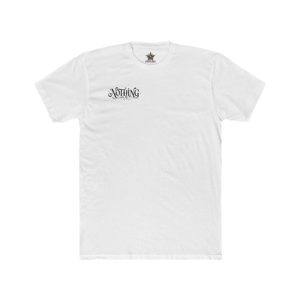 Nothing Tee — 'WHAT!' Repeating Graphic Cotton T-Shirt Printify