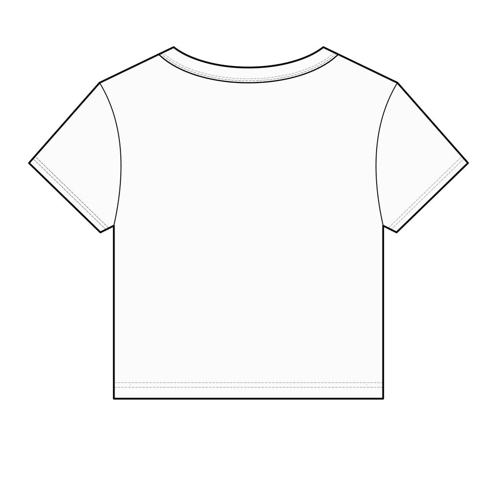 Women's Micro Rib Baby Tee — Minimal 'Top Tier' Chest Logo Crop Tee