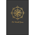 Vegan Leather Journal — 'The Wealth Game' Compass Engraved Notebook Printify