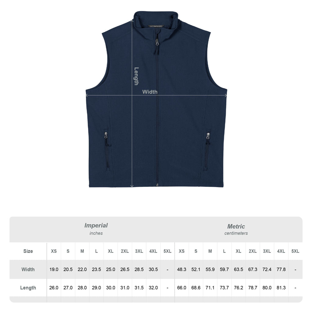 Men's Black Soft Shell Vest with White Floral Emblem — Lightweight Zip-Up Outerwear Printify