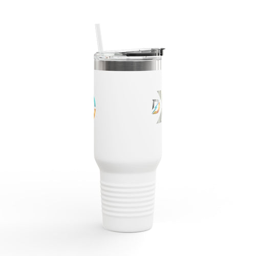 40oz Insulated Travel Mug with Bold Logo — Large Stainless Steel Tumbler Printify
