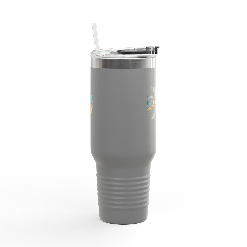 40oz Insulated Travel Mug with Bold Logo — Large Stainless Steel Tumbler Printify