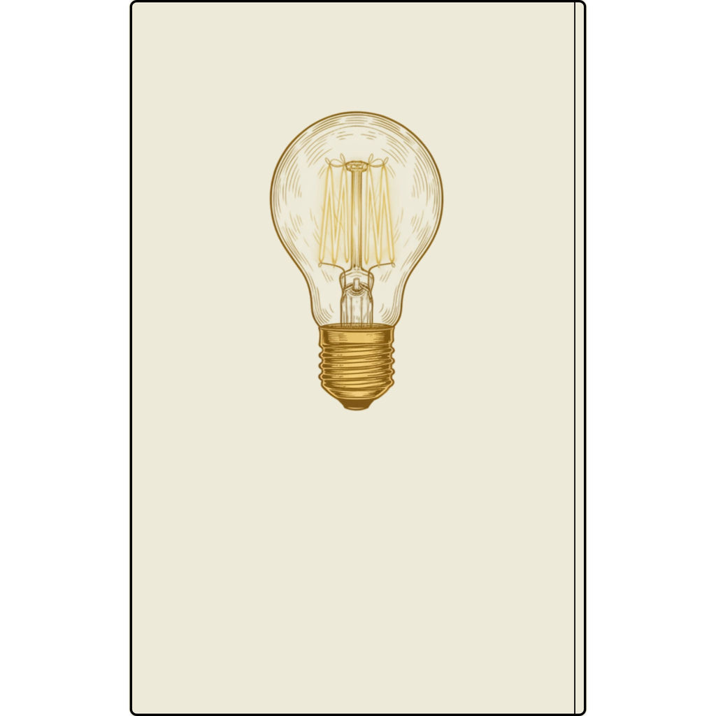 Engraved Vegan Leather Journal — 'We Don't Follow Trends, We Create Them' Lightbulb Notebook Printify