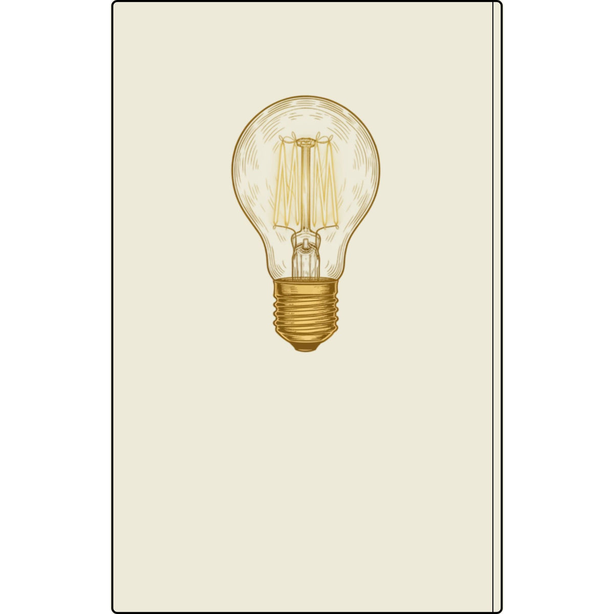 Engraved Vegan Leather Journal — 'We Don't Follow Trends, We Create Them' Lightbulb Notebook Printify