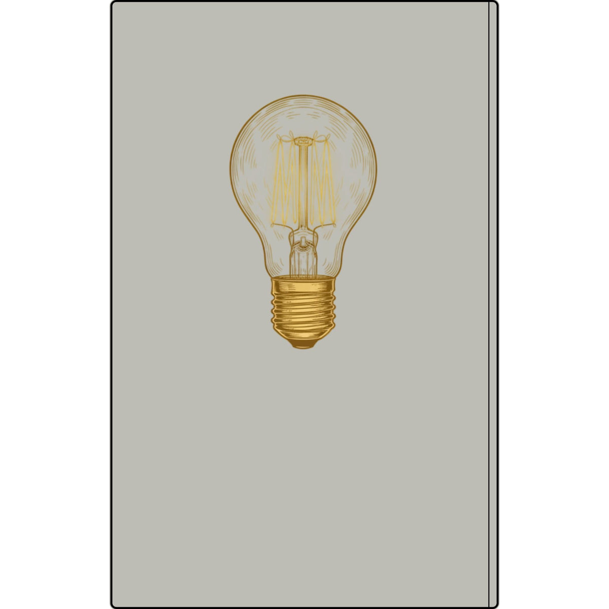 Engraved Vegan Leather Journal — 'We Don't Follow Trends, We Create Them' Lightbulb Notebook Printify