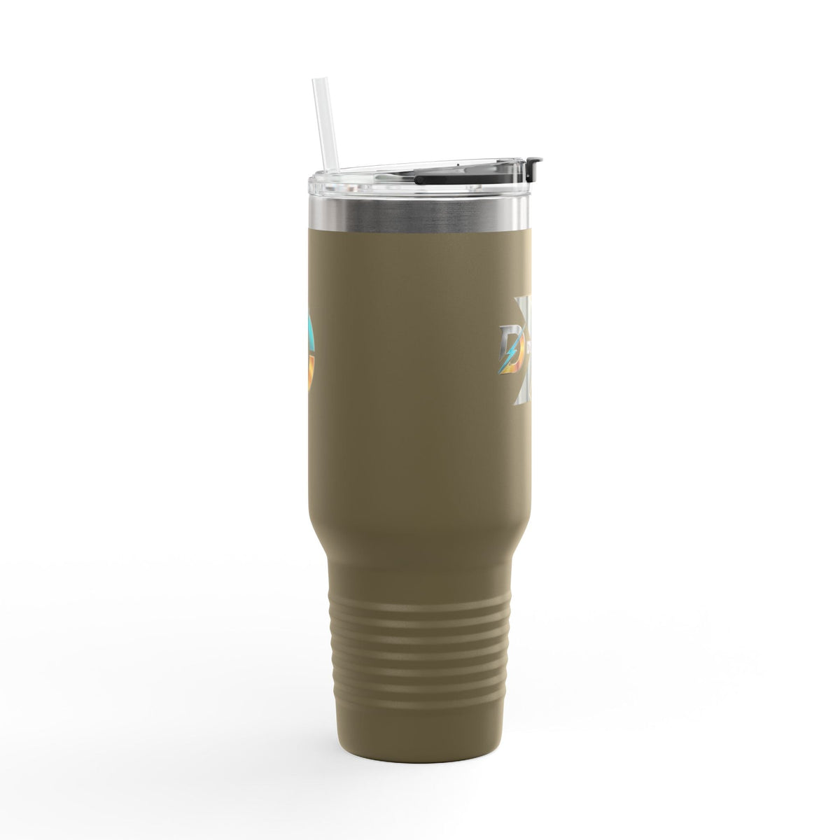 40oz Insulated Travel Mug with Bold Logo — Large Stainless Steel Tumbler Printify