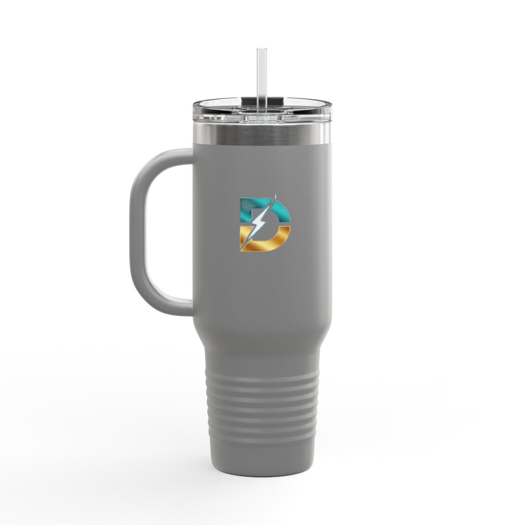 40oz Insulated Travel Mug with Bold Logo — Large Stainless Steel Tumbler Printify