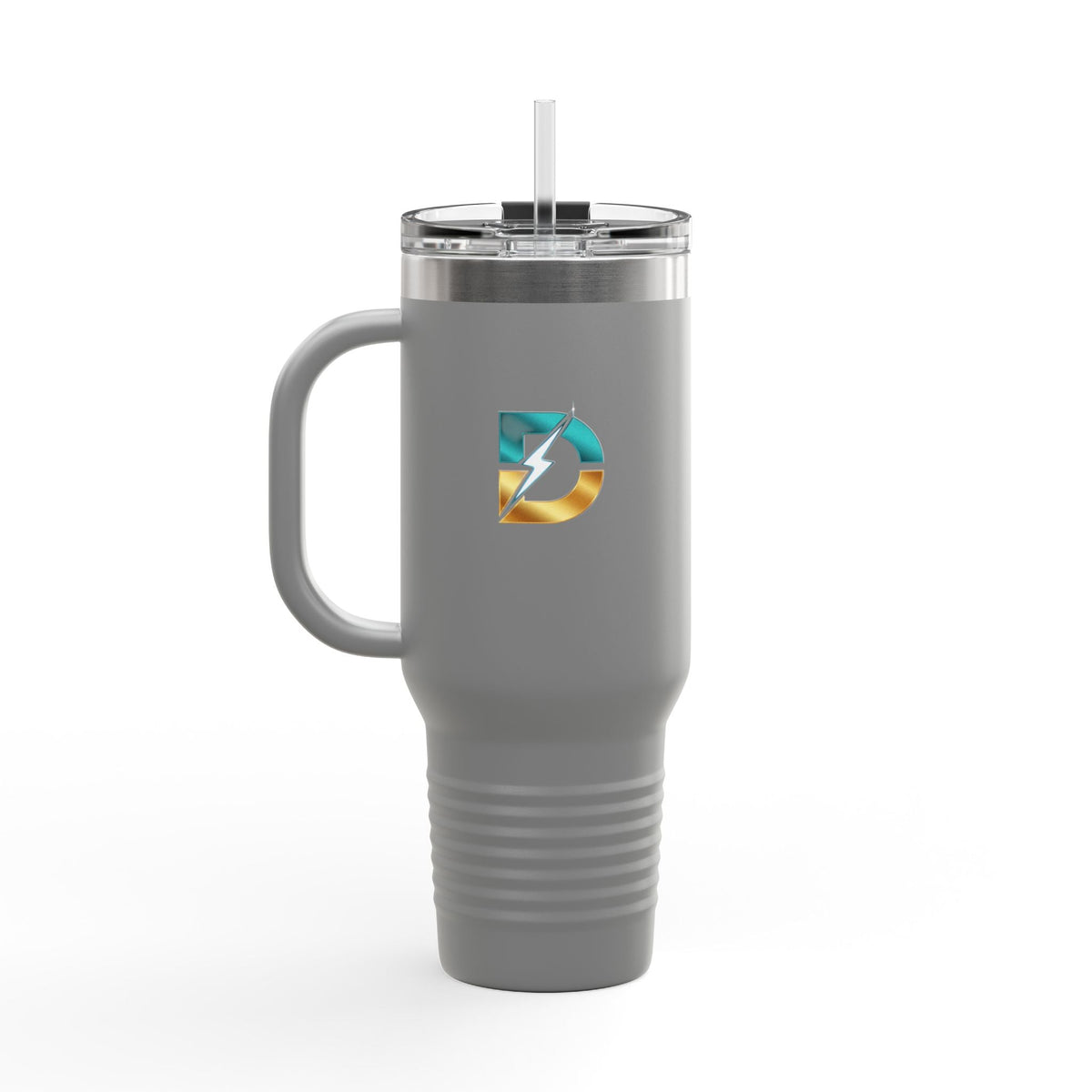 40oz Insulated Travel Mug with Bold Logo — Large Stainless Steel Tumbler Printify