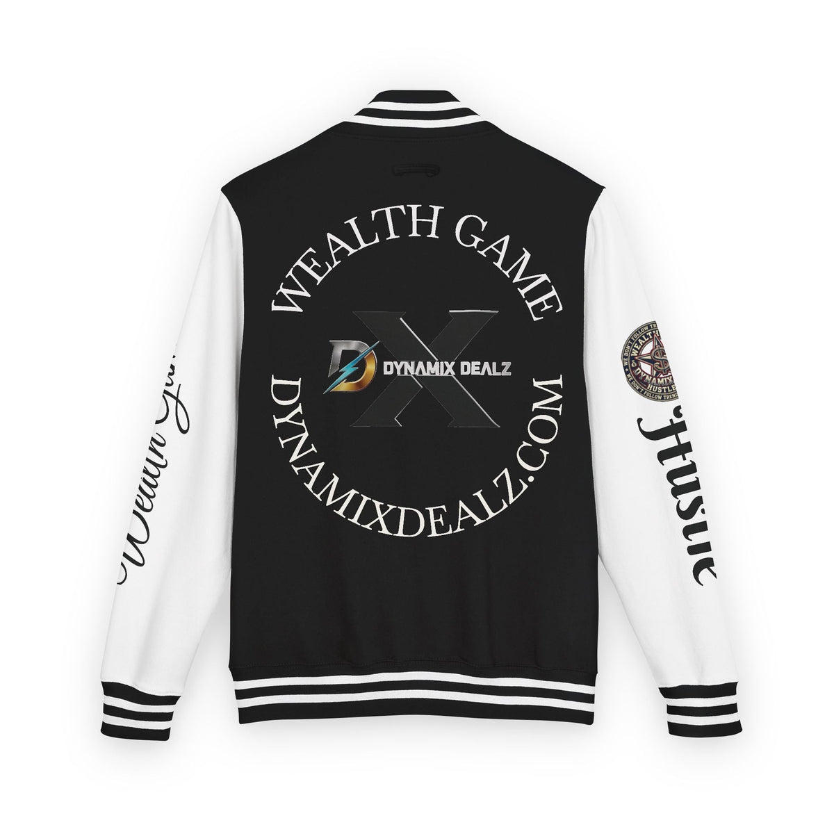 Letterman Jacket — 'Wealth Game' Logo Varsity Jacket (DynamixDealz) Printify