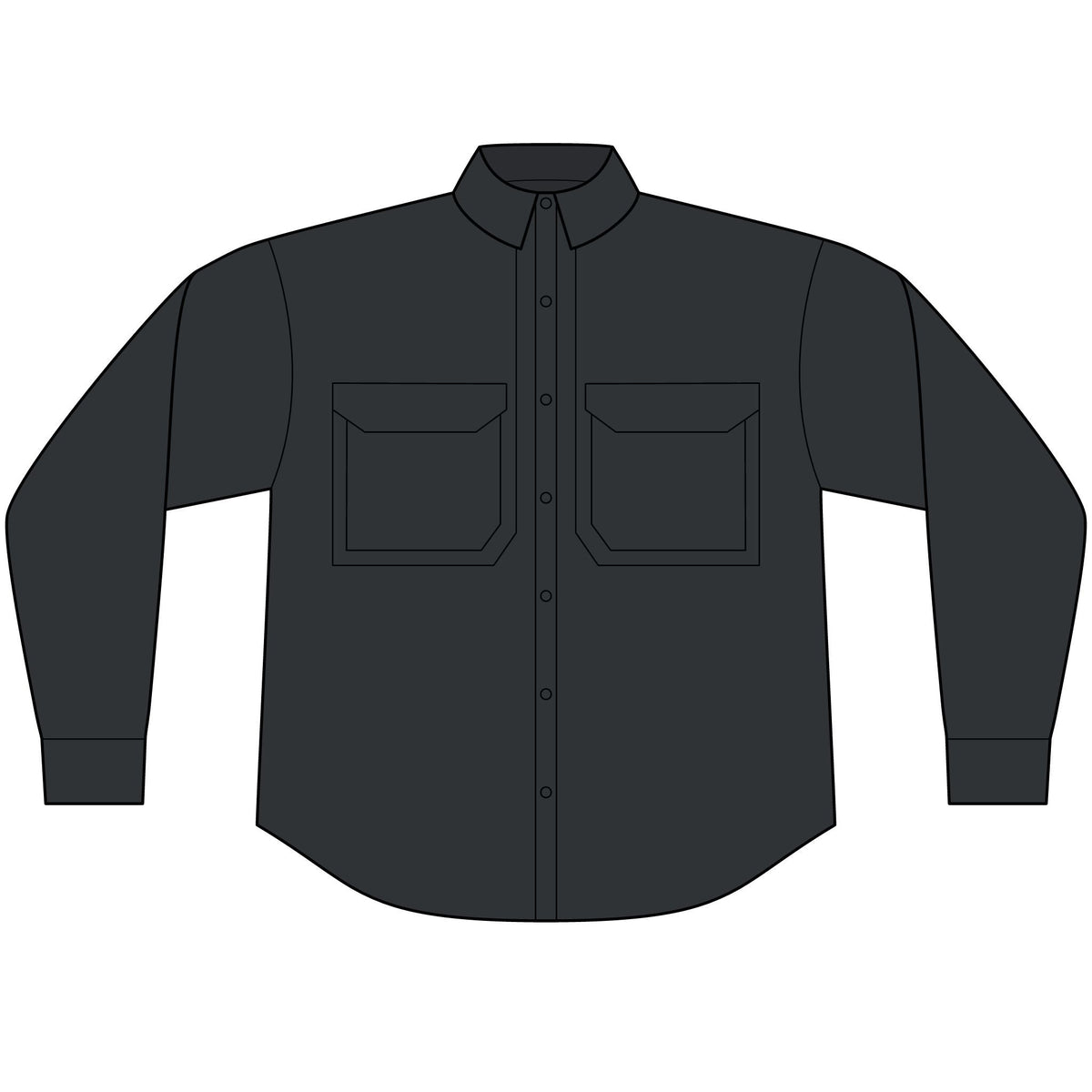 Tactical Long Sleeve Shirt — Military-Inspired Performance Top Printify