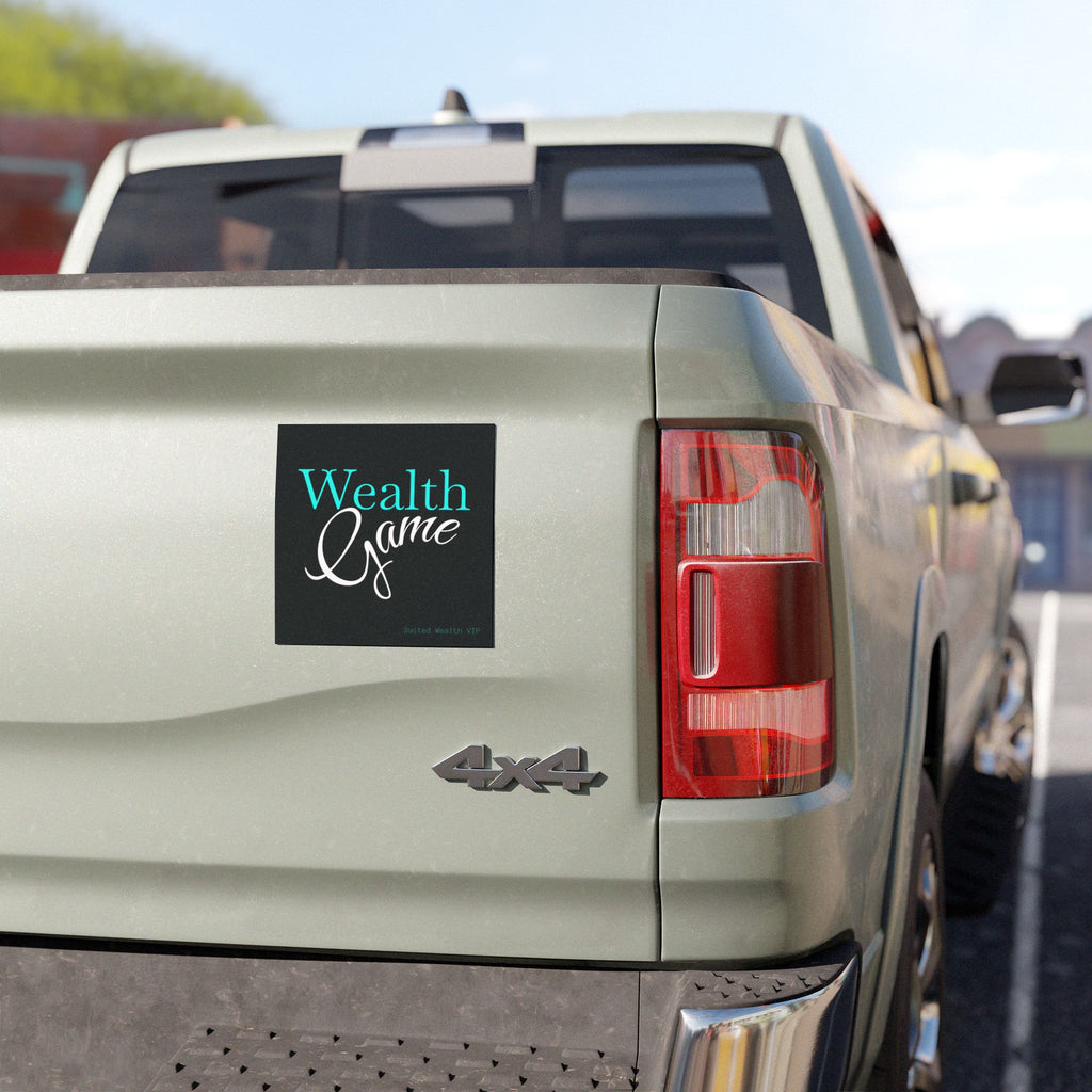 Car Magnet — "Wealth Game" Money-Mindset Vinyl Magnet