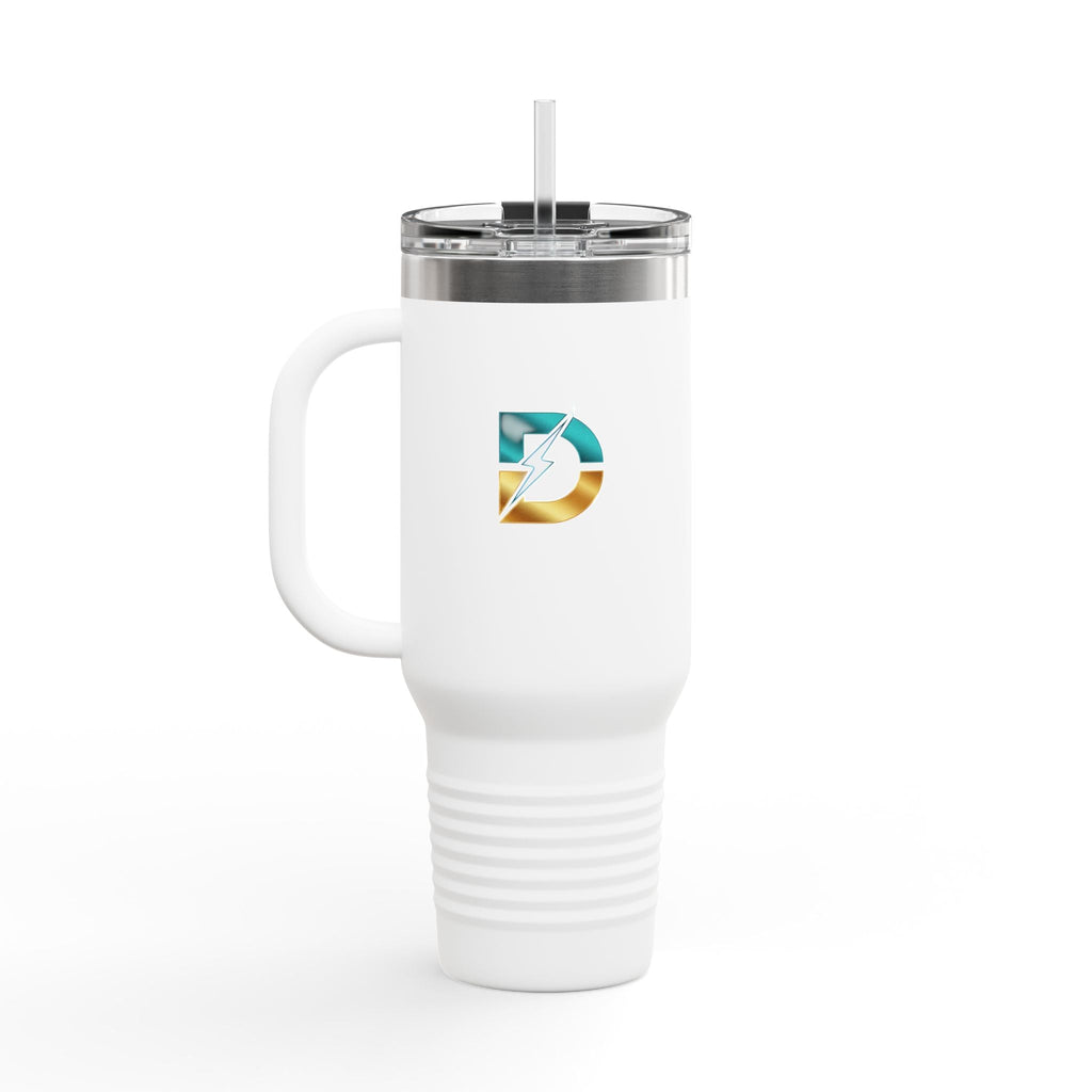 40oz Insulated Travel Mug with Bold Logo — Large Stainless Steel Tumbler Printify
