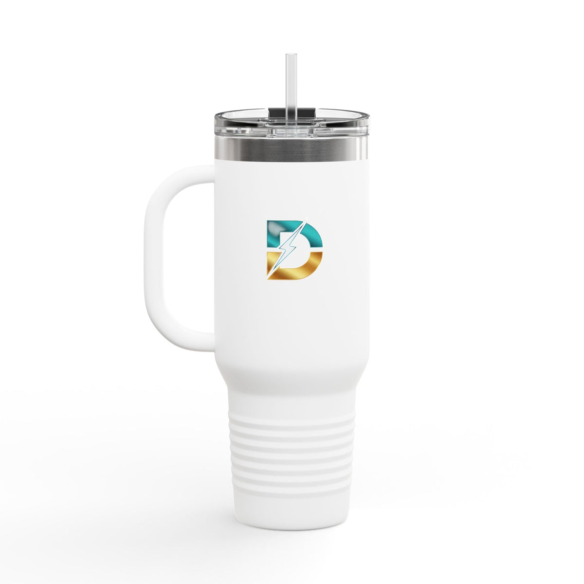 40oz Insulated Travel Mug with Bold Logo — Large Stainless Steel Tumbler Printify