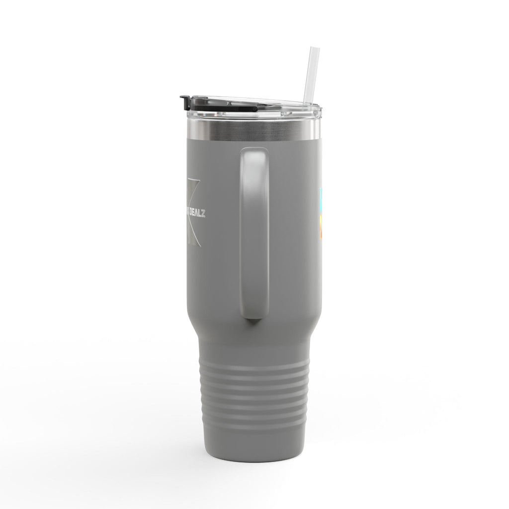 40oz Insulated Travel Mug with Bold Logo — Large Stainless Steel Tumbler Printify