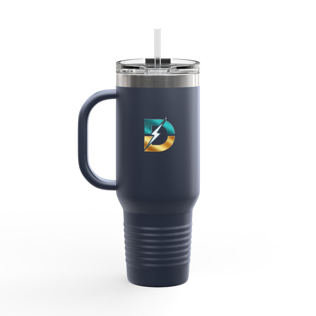 40oz Insulated Travel Mug with Bold Logo — Large Stainless Steel Tumbler Printify