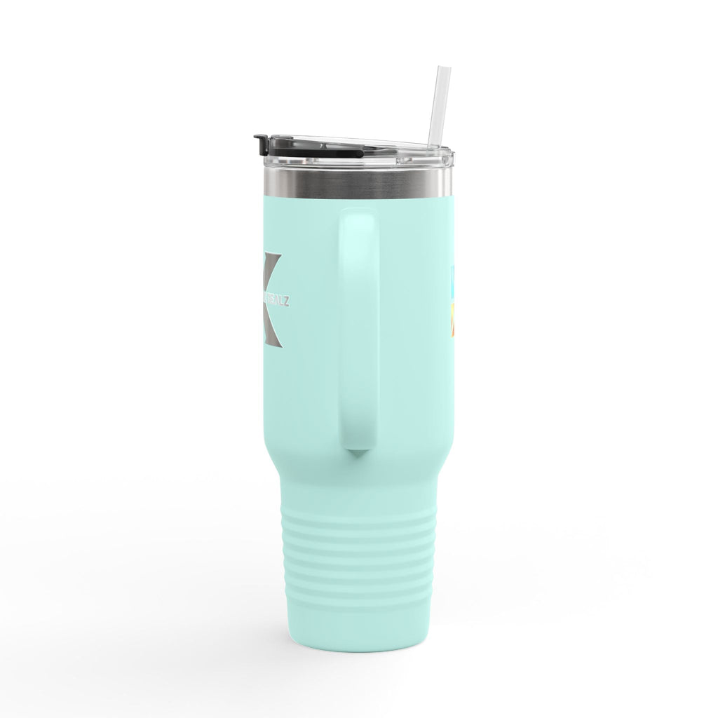 40oz Insulated Travel Mug with Bold Logo — Large Stainless Steel Tumbler Printify
