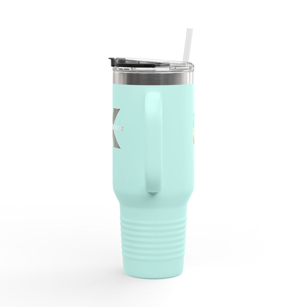 40oz Insulated Travel Mug with Bold Logo — Large Stainless Steel Tumbler Printify
