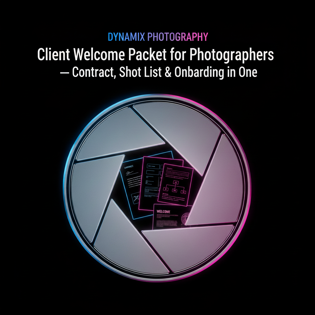 Client Welcome Packet for Photographers — Contract, Shot List & Onboarding in One