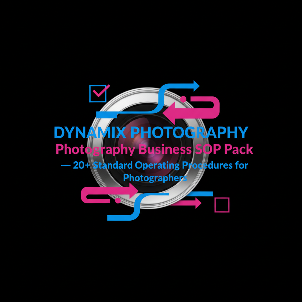 Photography Business SOP Pack — 20+ Standard Operating Procedures for Photographers