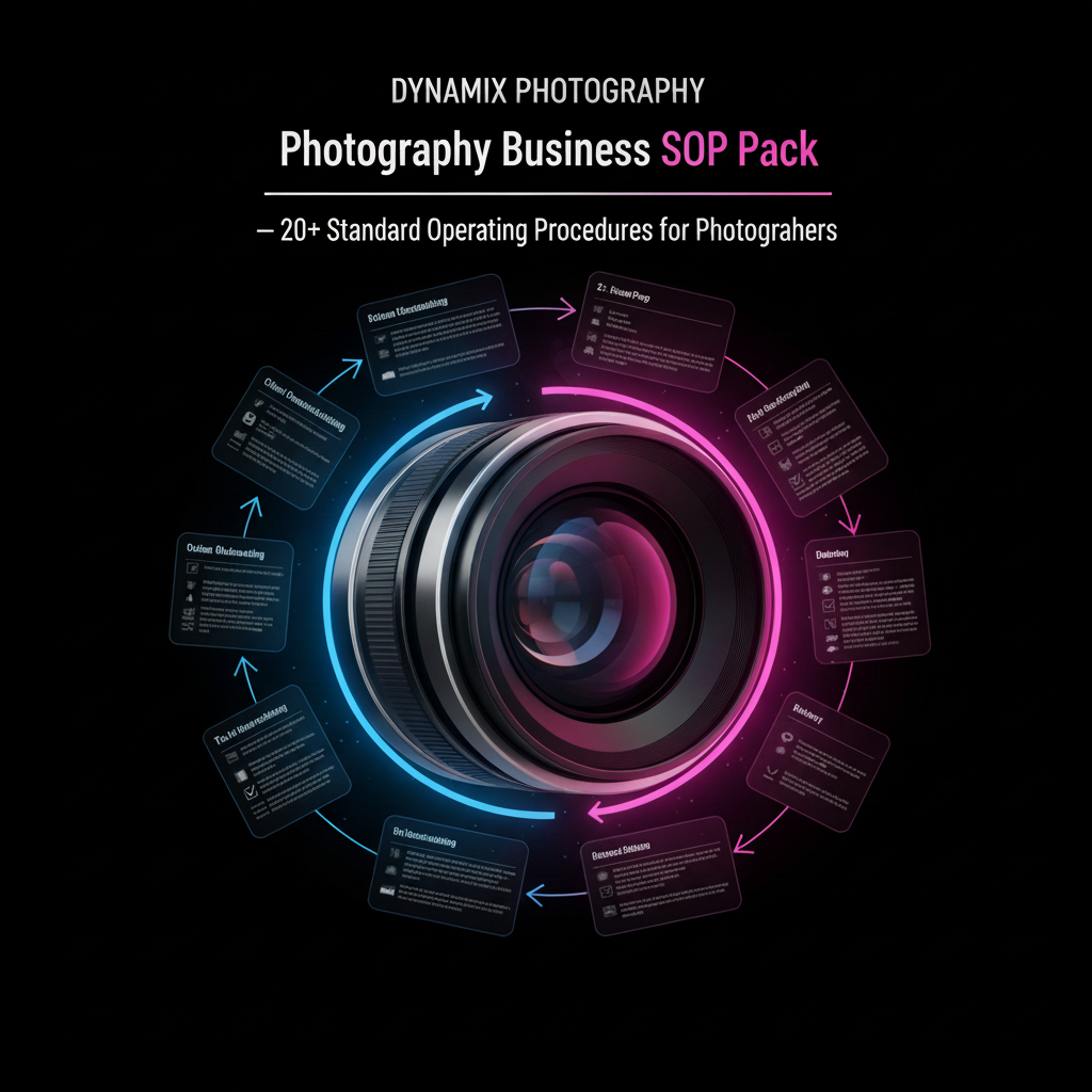 Photography Business SOP Pack — 20+ Standard Operating Procedures for Photographers