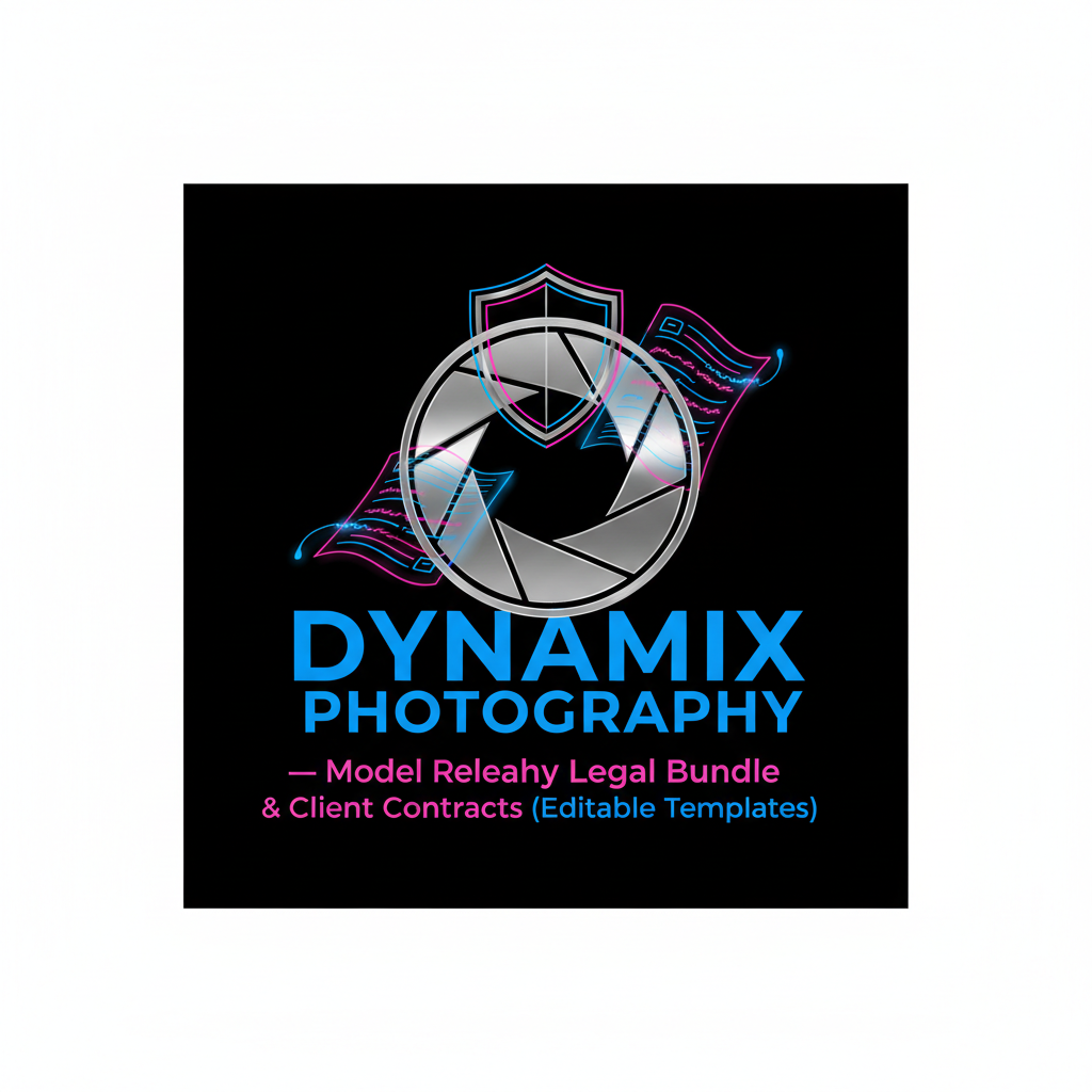 Photography Legal Bundle — Model Release Forms & Client Contracts (Editable Templates)