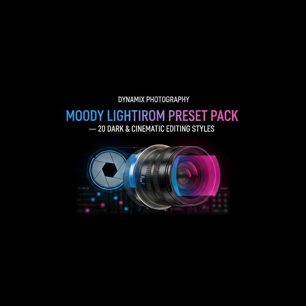 Moody Lightroom Preset Pack — 20 Dark & Cinematic Editing Styles